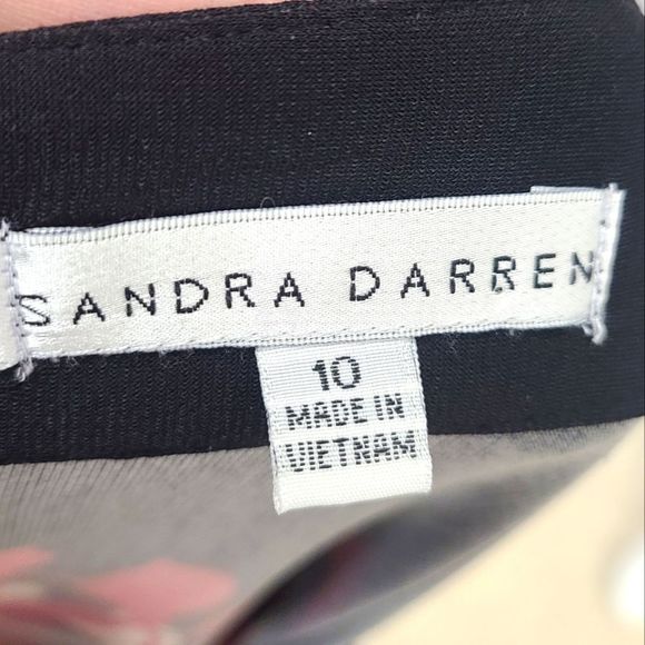 Sandra Darren Black Shift Dress size 10 - Picture 6 of 6